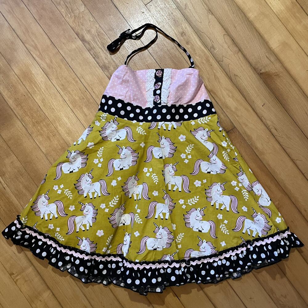 Oopsie Daisy Unicorn Halter Dress
